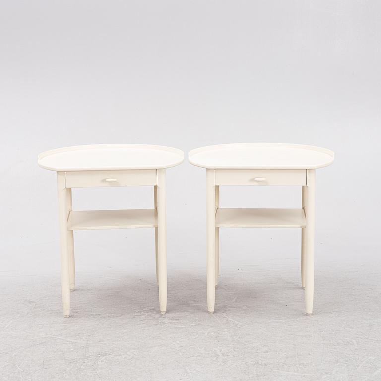 Sven Engström & Gunnar Myrstrand, a pair of bedside tables, presumably Bodafors, Sweden, 1960's.