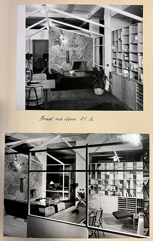 Bertil Brisborg, vägglampa, Nordiska Kompaniet, 1950-tal.