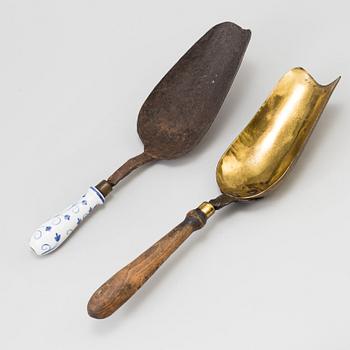 Two 18th/19th century shovels.