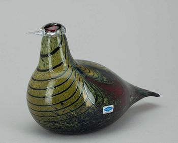 FIGURIN, glas, sign. Oiva Toikka, Notsjö, 1900-talets senare hälft.
