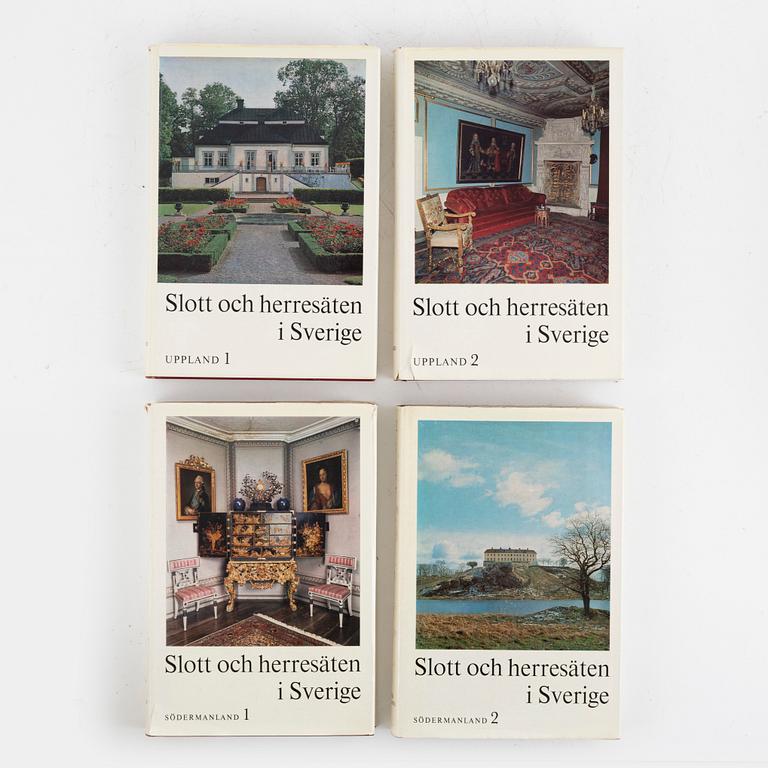 "Swedish Castles and Manor Houses", 18 volumes, Allhems Förlag, Malmö.