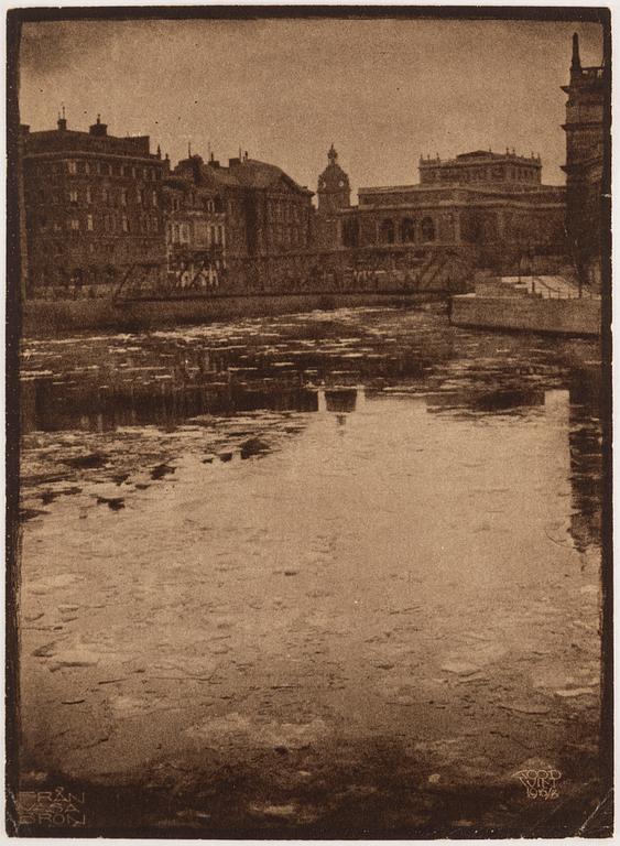 HENRY B. GOODWIN,  Two photo gravures from the book Vårt vackra Stockholm signed in the negative.