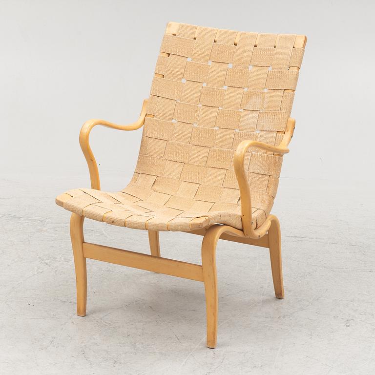 Bruno Mathsson, an "Eva" armchair, Firma Karl Mathsson, Sweden, 1968.