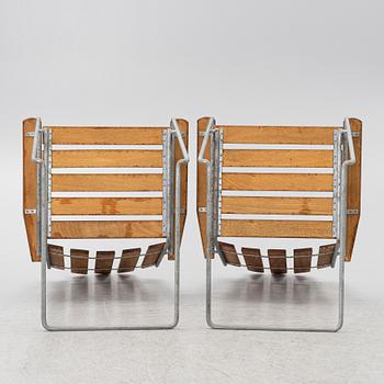 A pair od 'A3' sun loungers, Grythyttan.