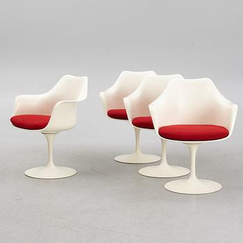 Eero Saarinen, four 'Tulip' chairs.
