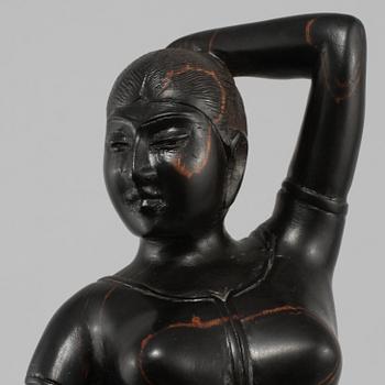 FIGURIN, ebenholts, 1900-tal.