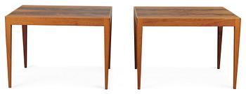 A pair of Josef Frank mahogany tables, Firma Svenskt Tenn.