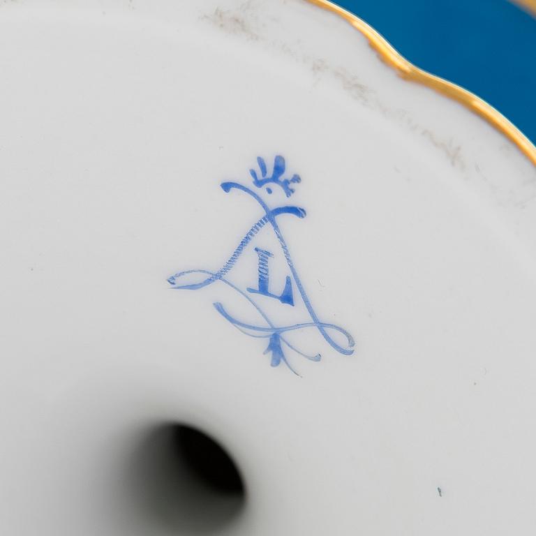 A footed porcelain bowl, Sèvres-like mark, around 1900.