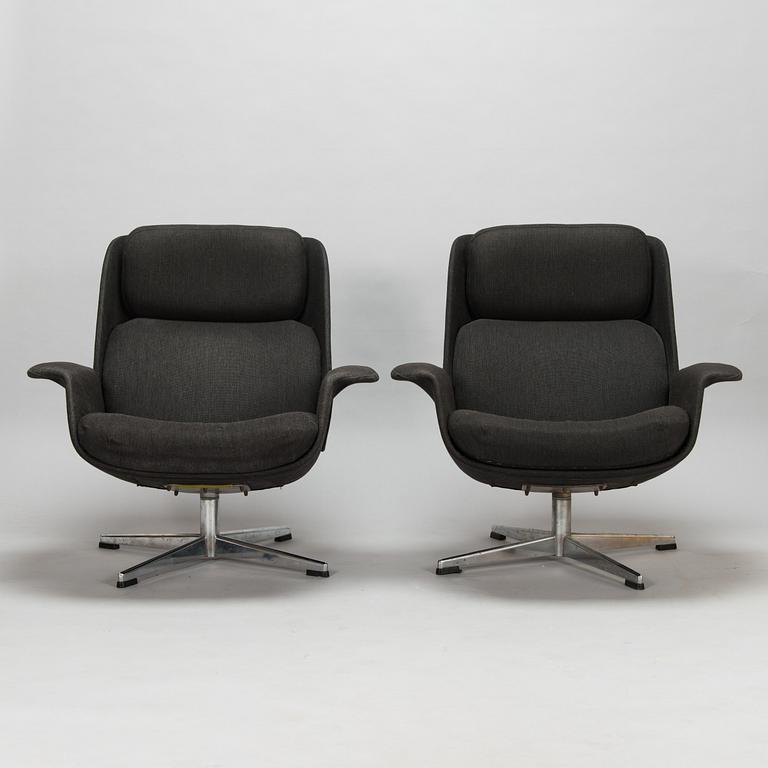 Olli Borg ja Mauri Laatikainen, fåtöljer, ett par, "Rondo", Asko 1960-tal.