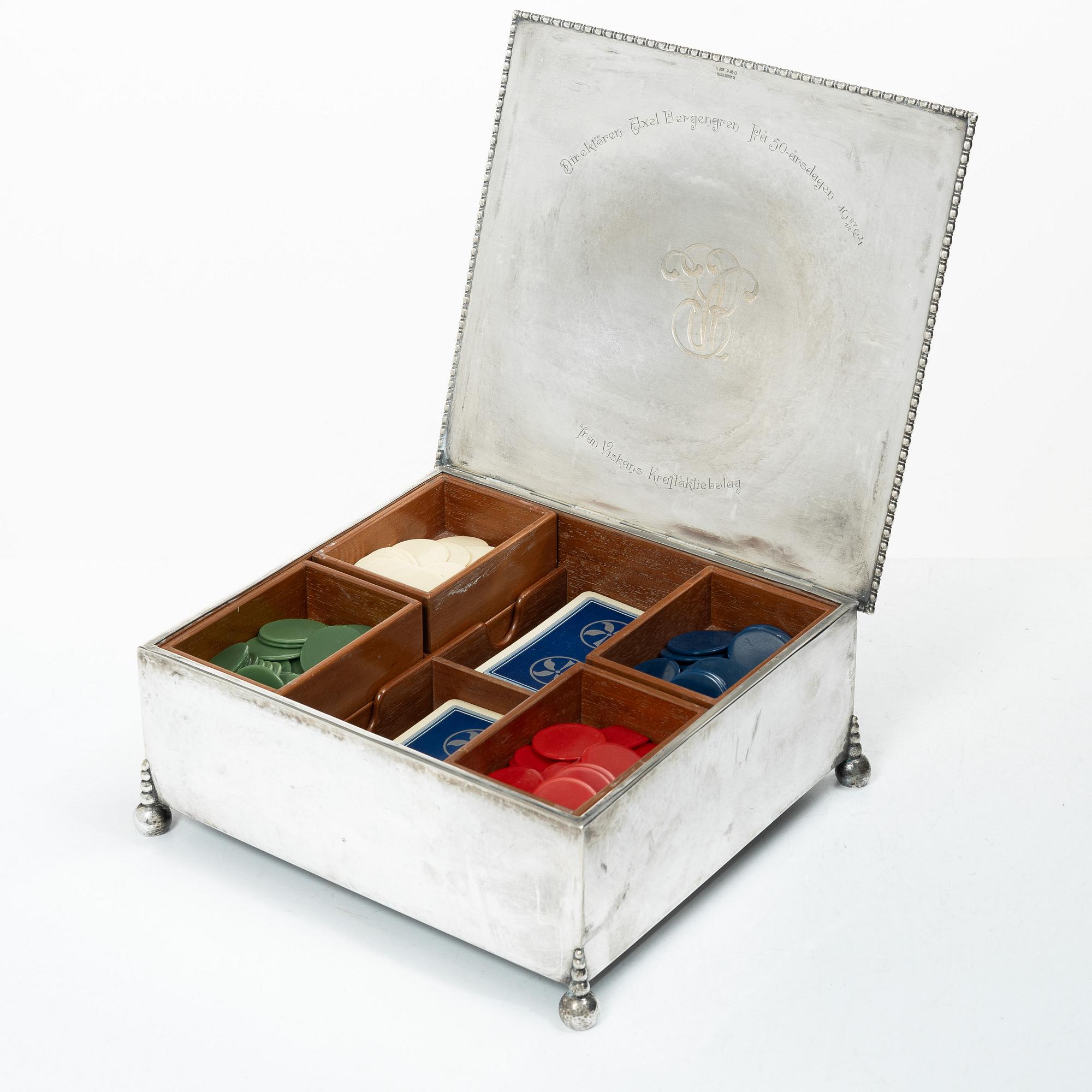 Karl Anderson, Casket, silver, Stockholm 1924.