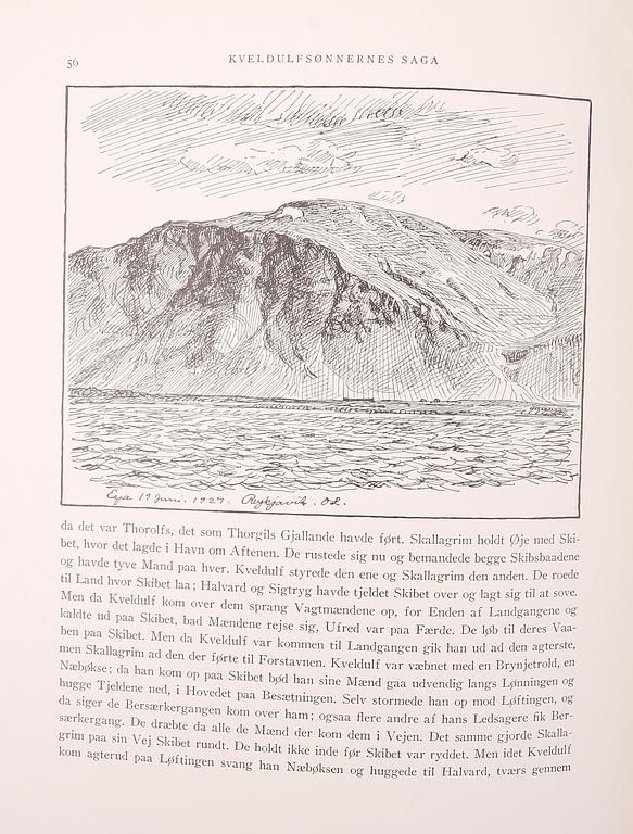 "DE ISLANDSKE SAGAER", 21 st, Köpenhamn 1930-33.