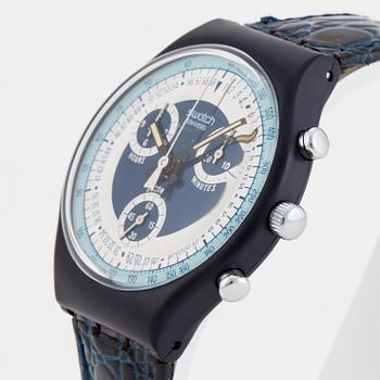 SWATCH, Chrono, Silver Star, wristwatch, 37.3 mm.