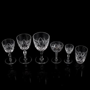 A 58 piece 'Karolina' glass service, Orrefors, second half of the 20th Century.