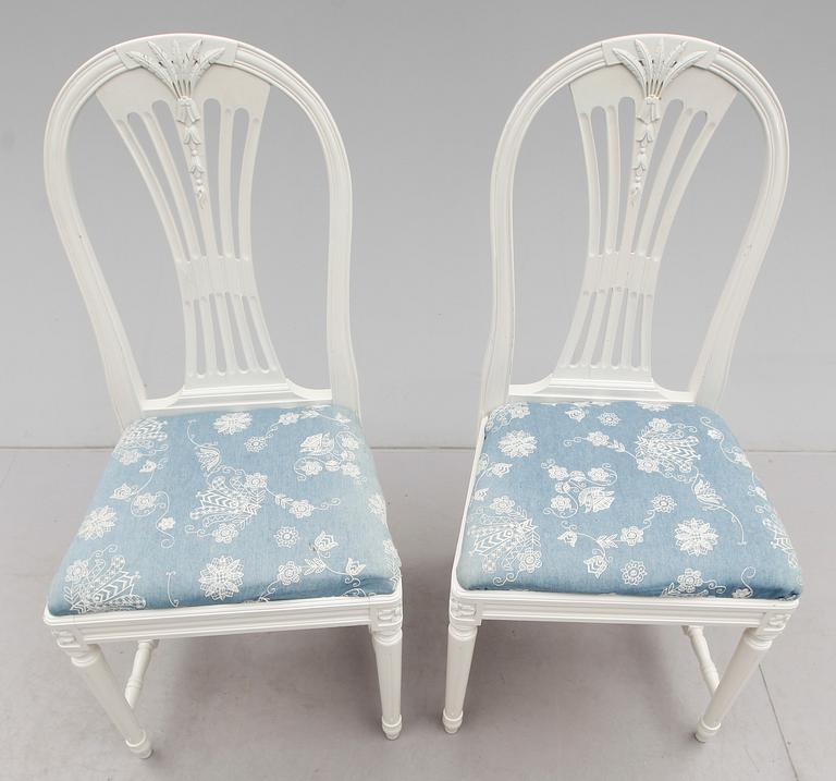 MATGRUPP, 5 delar, gustaviansk stil, 1900-talets andra hälft.