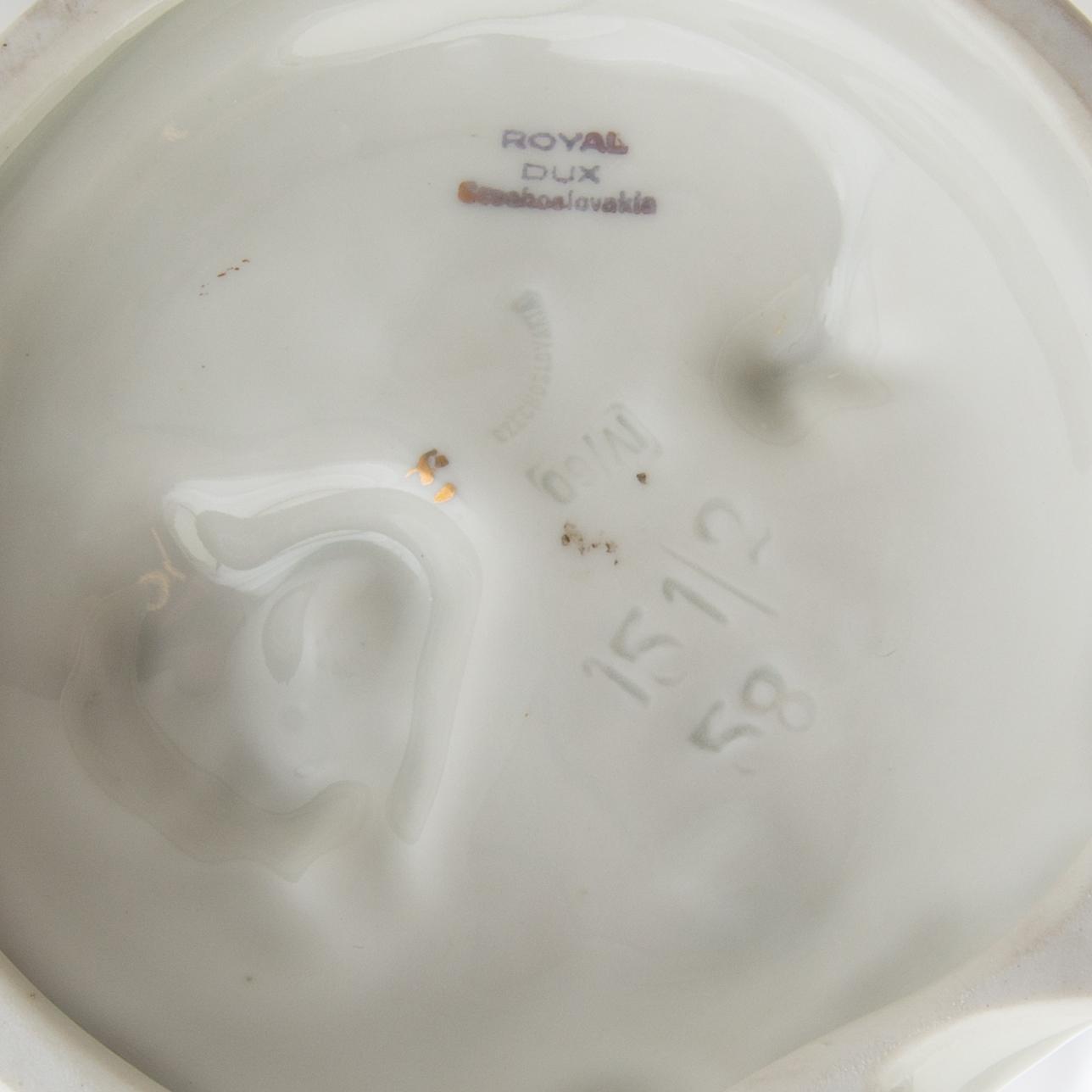 Figurines 3 pcs Royal Dux Germany mid-20th century porcelain.