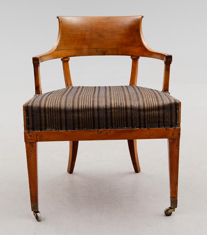 SKRIVSTOL, empire, 1800-talets första hälft.