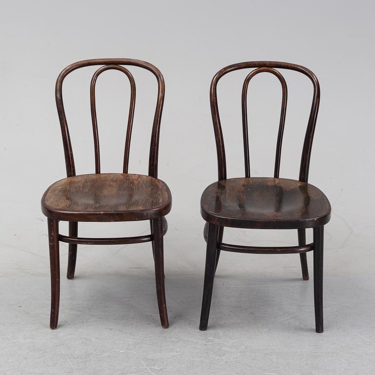 A set of eight wooden chairs, Gemla, Sweden, late 20th century.