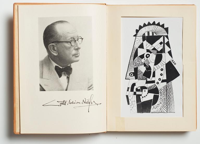 Gösta Adrian-Nilsson, Book, "Gösta Adrian-Nilsson" by Nils Lindgren, with original drawing by GAN.