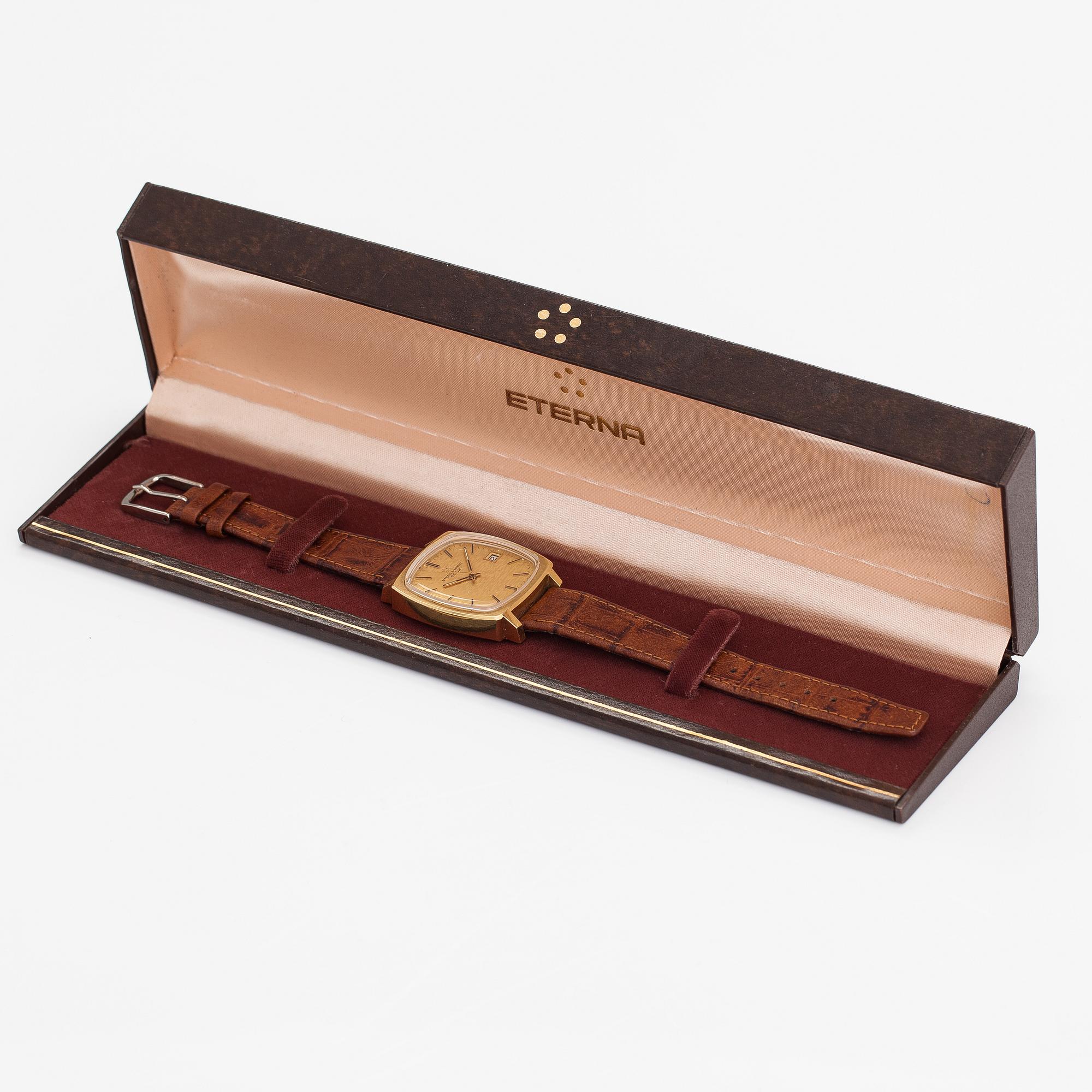 Eterna-Matic, 2002, wristwatch, 34 x 34 mm.