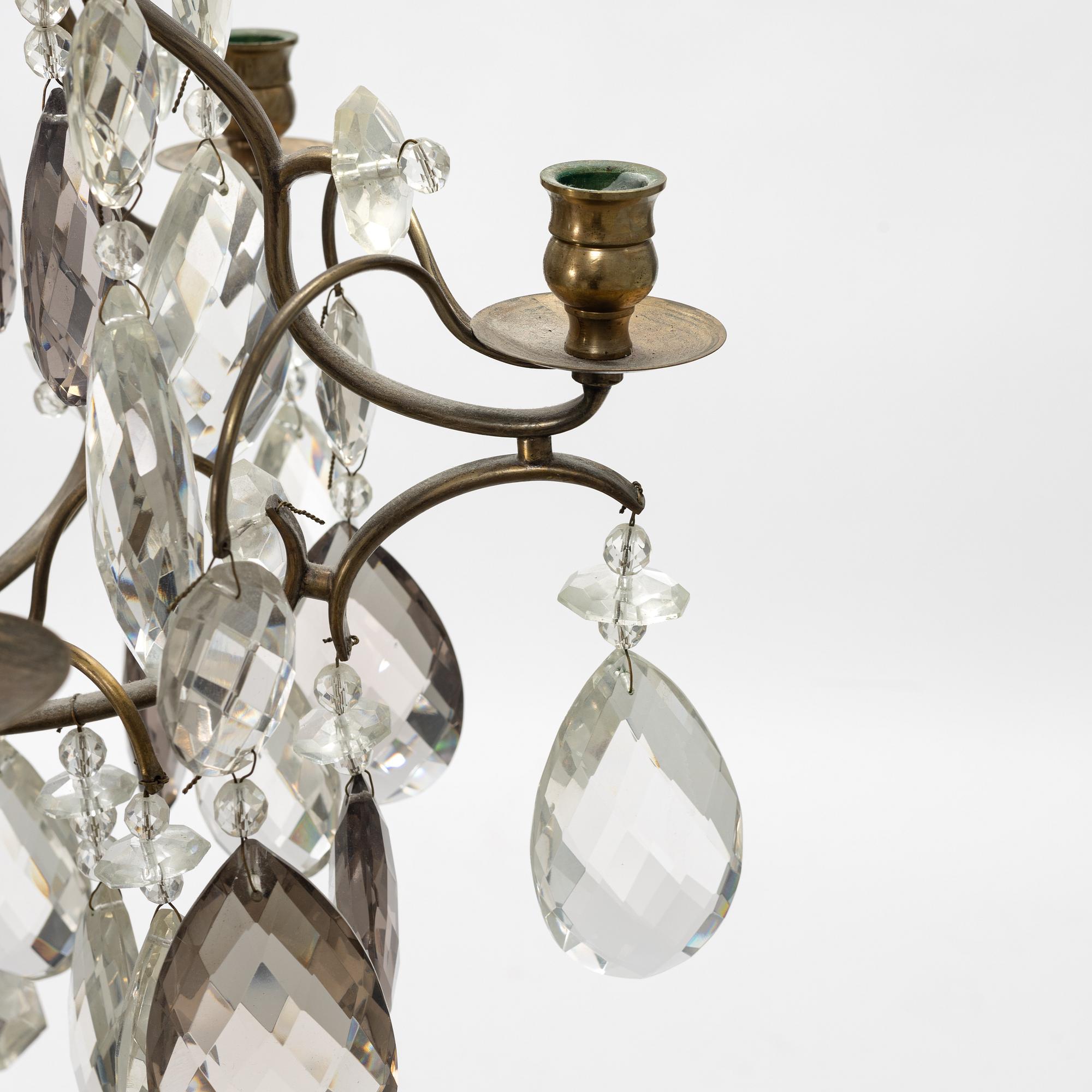A Rococo style chandelier, first half of the 20th century.