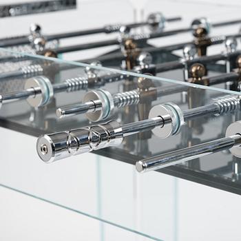 Adriano Design, foosball table, "Cristallino Classic", Teckell, Italy.