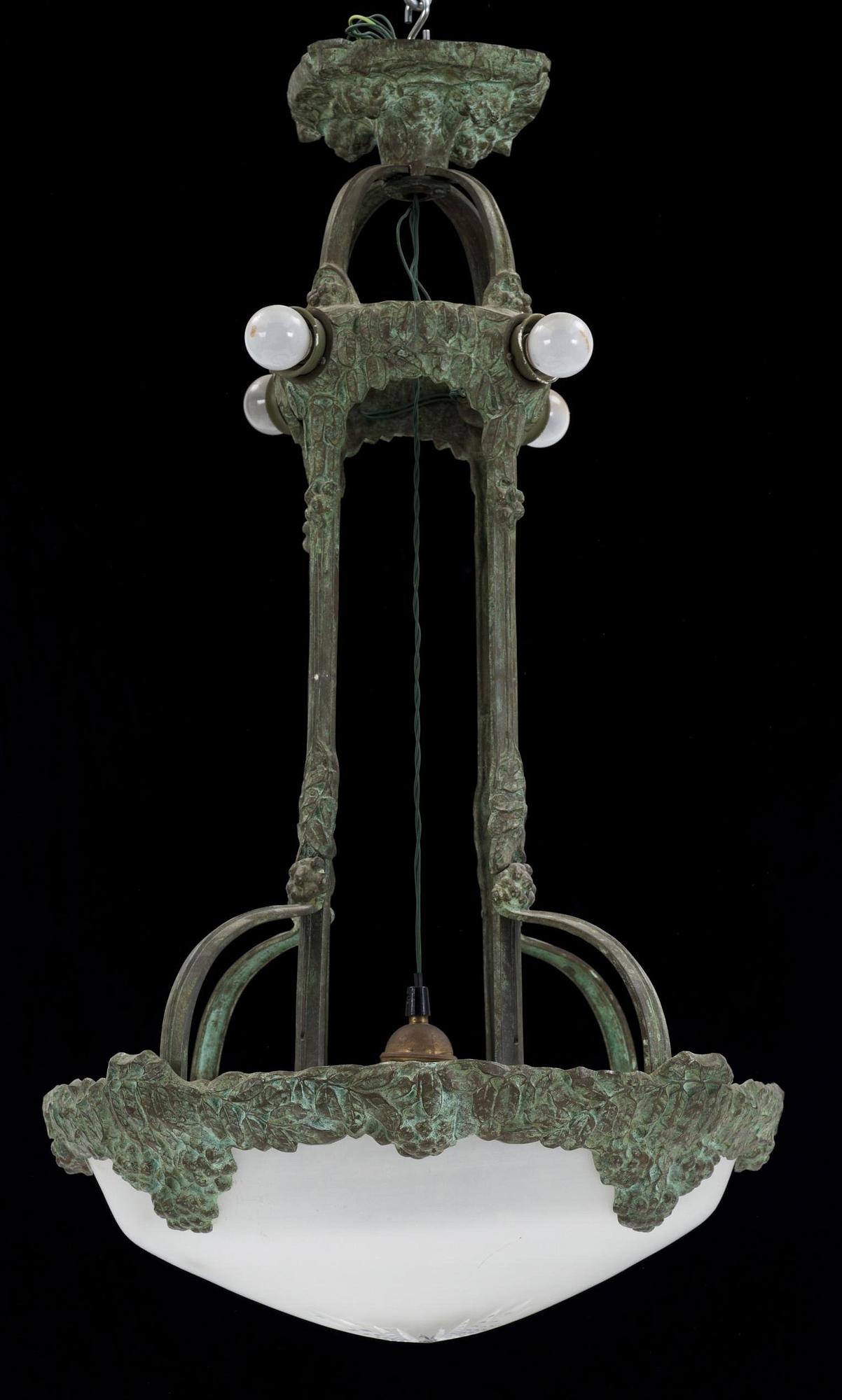 ALICE NORDIN, tillskriven, takarmatur, Böhlmarks, Stockholm, 1910-20-tal.