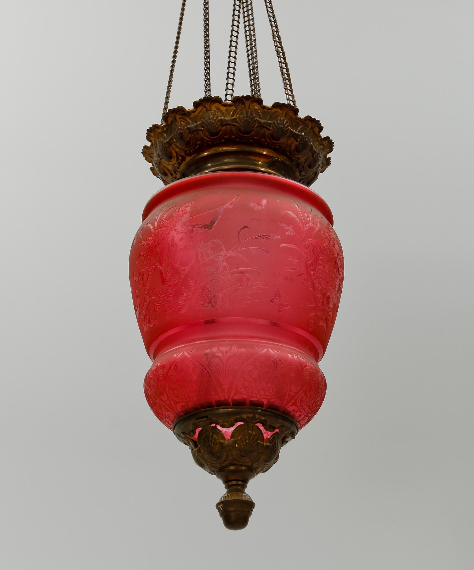 MÅNSKENSAMPEL, sekelskiftet 1900. Höjd ca 40 cm.