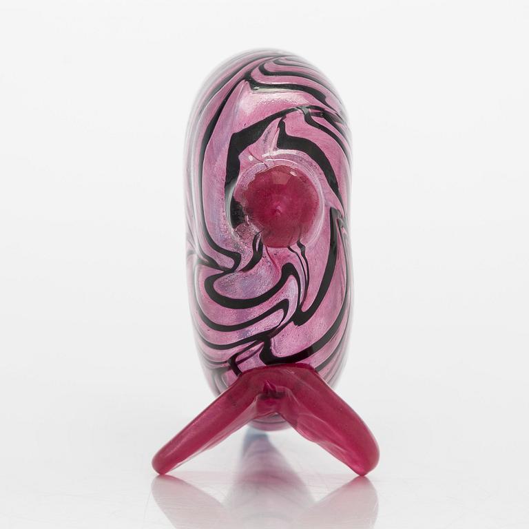 Kerttu Nurminen, a glass sculpture signed K. Nurminen, Nuutajärvi.