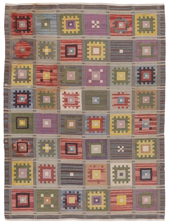 A flat weave carpet, c. 325 x 239 cm, Bohusslöjd–Konstfliten.
