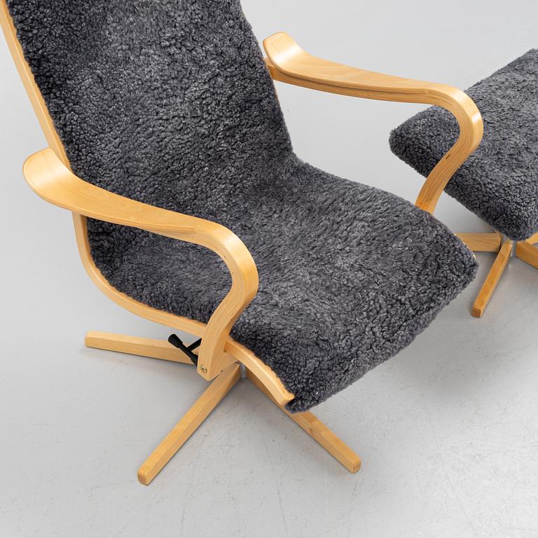 Andersson Brothers, armchair with footstool, "Furiren".