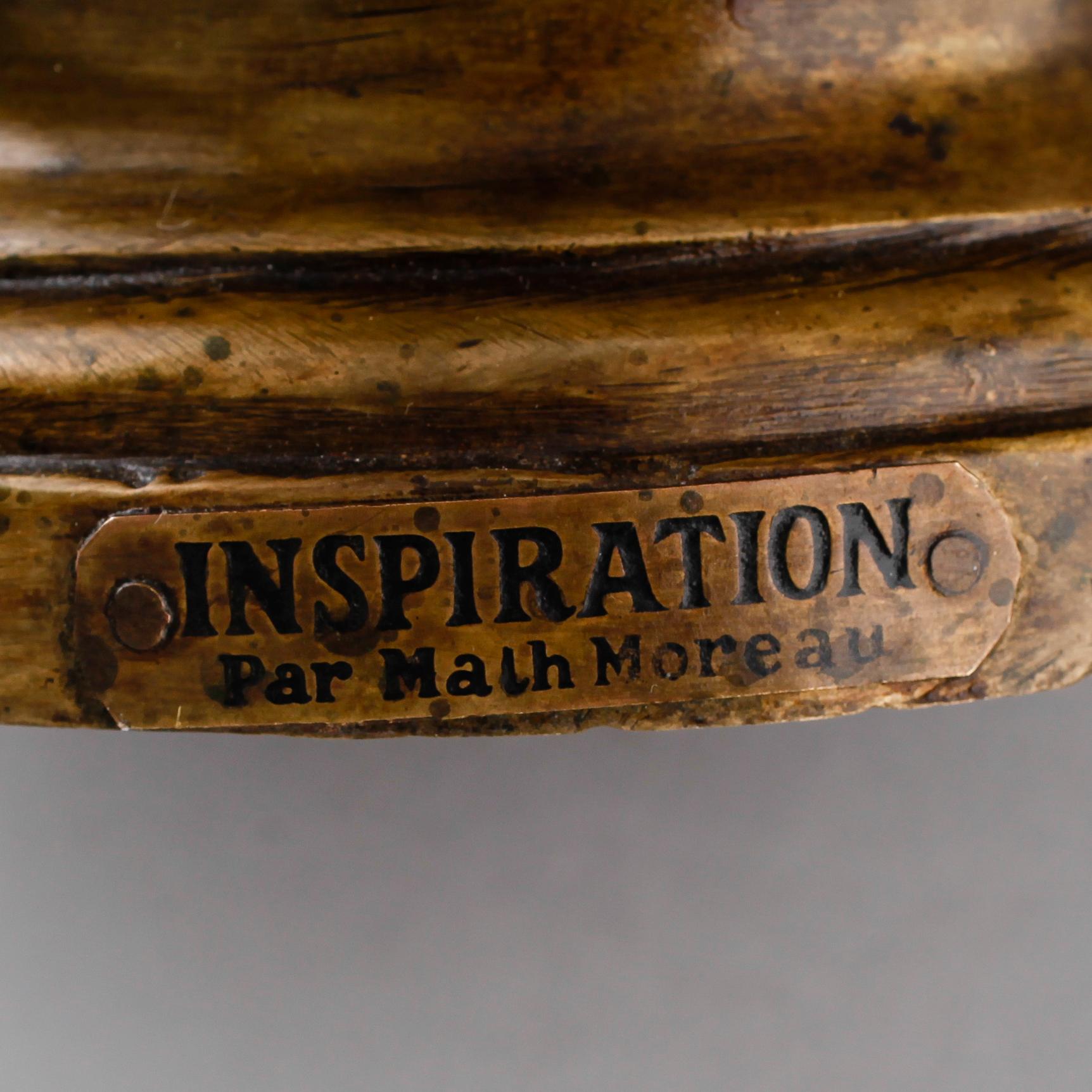 MATHURIN MOREAU (efter), skulptur, brons, Frankrike, omkring år 1900.