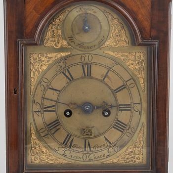A bracket clock, signed Peter Green, Apenrade. Denmark, 18th century.