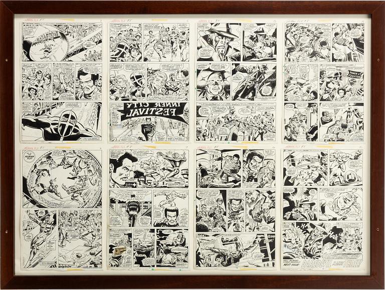Marvel, "Human Fly", orginalteckningar, 1978.