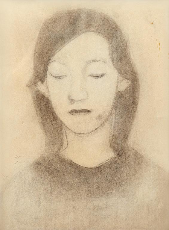 Helene Schjerfbeck, "HYVINKÄÄN TYTTÖ".