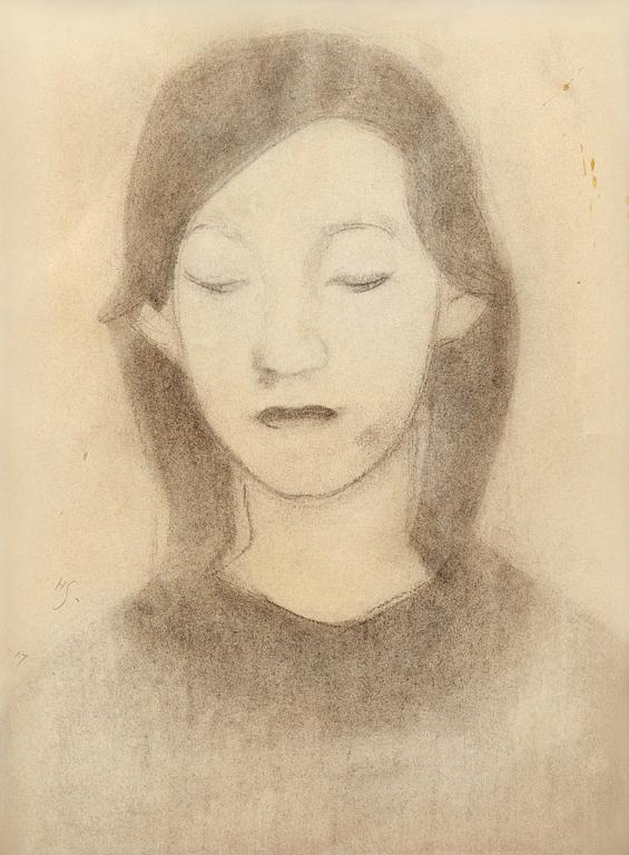 Helene Schjerfbeck, "HYVINKÄÄ GIRL".