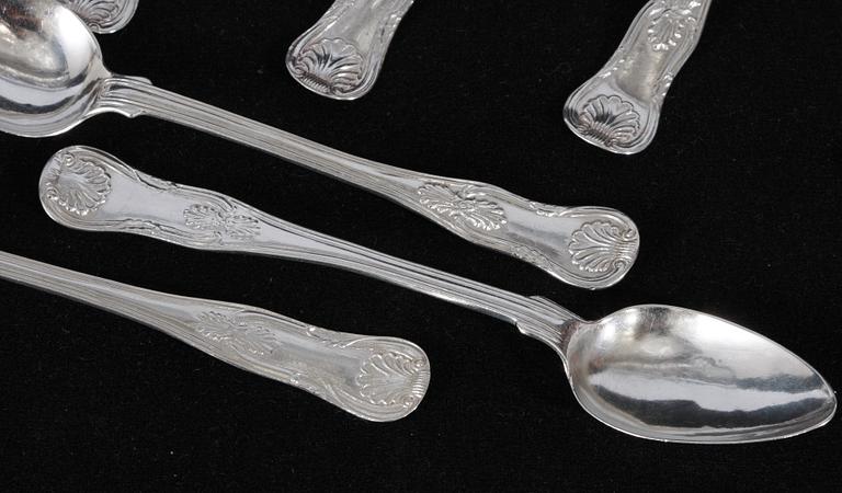 TESKEDAR, 17 st. Silver. Flertal mästare 1855-85.