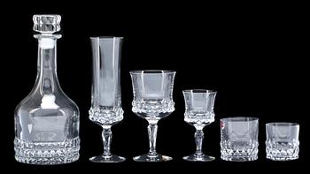 GLASSERVIS, 55 delar, "Silvia", Orrefors.