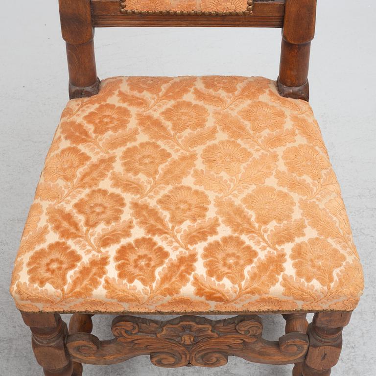 Four Baroque chairs, early 18th century.