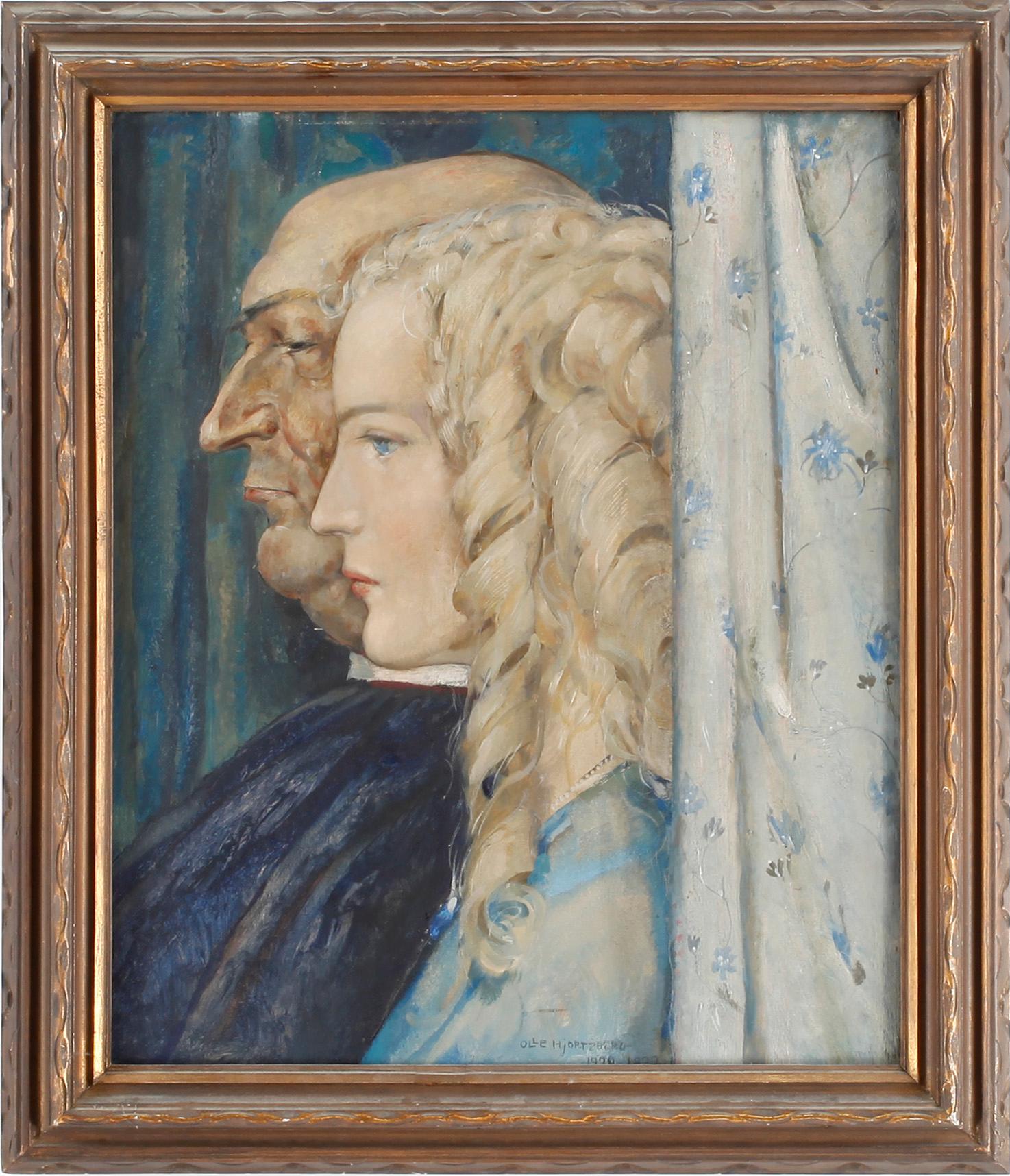 OLLE HJORTZBERG, olja på pannå, signerad och daterad 1920-22.