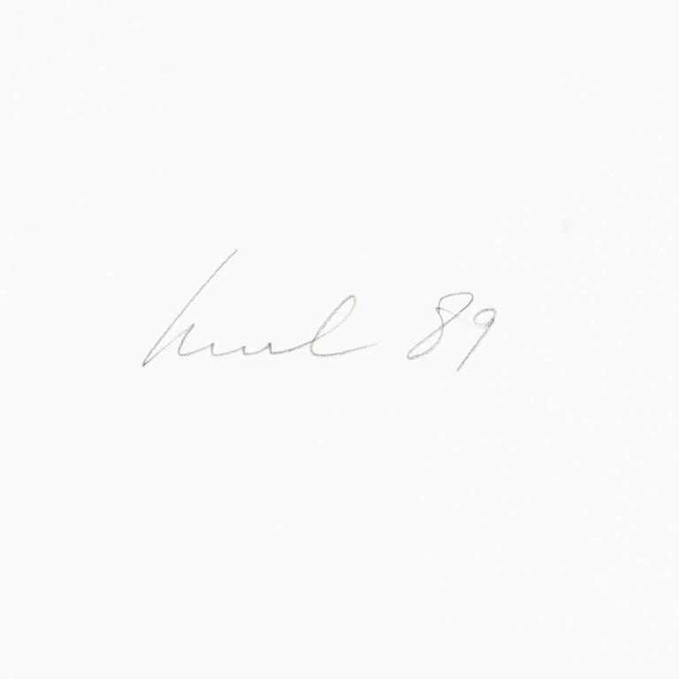 Raul Meel, färgserigrafi, 1989, signerad 3/50.