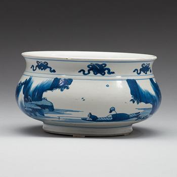 RÖKELSEKAR, porslin. Qingdynastin, Kangxi (1662-1722).