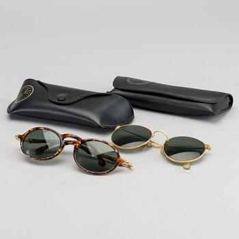 RAY-BAN, two sunglasses.