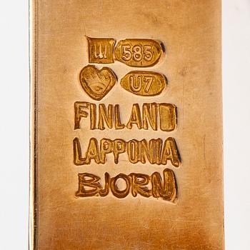 Björn Weckström, Björn Weckström, Manschettknappar "Bergen", 14K guld. Lapponia 1973.