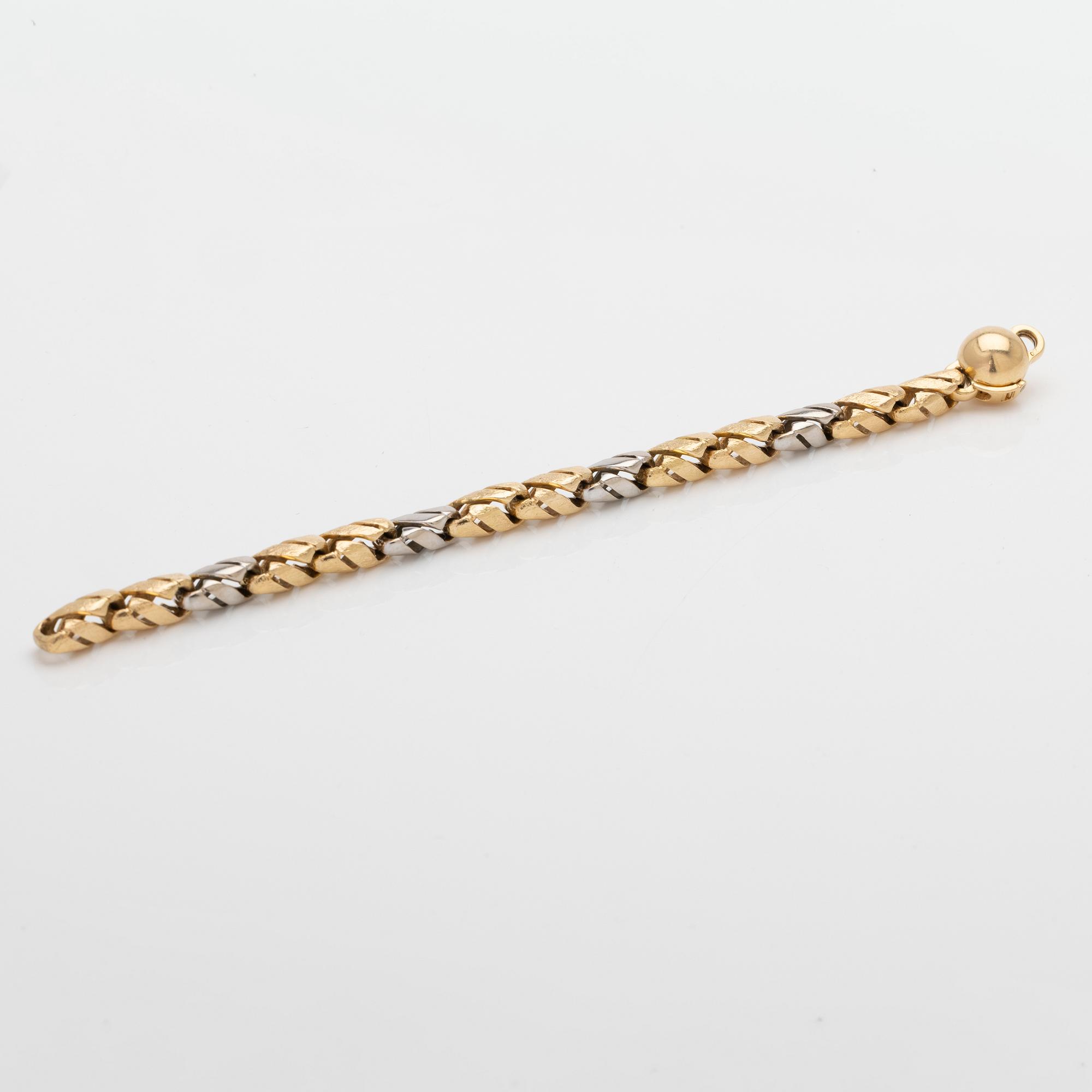 Armband 18k guld med en diamant, Per Borup Design, Danmark.
