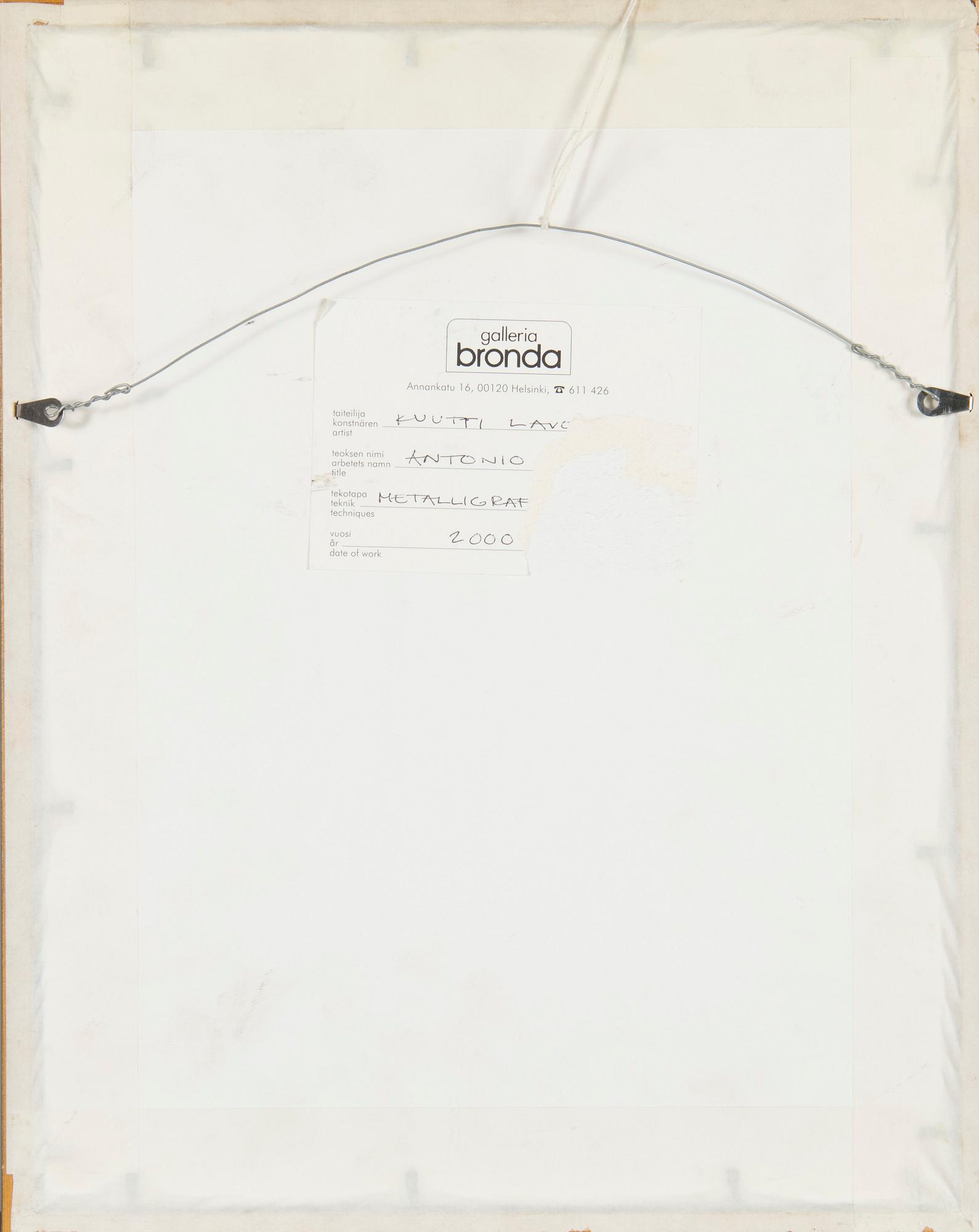 Kuutti Lavonen, "Antonio".