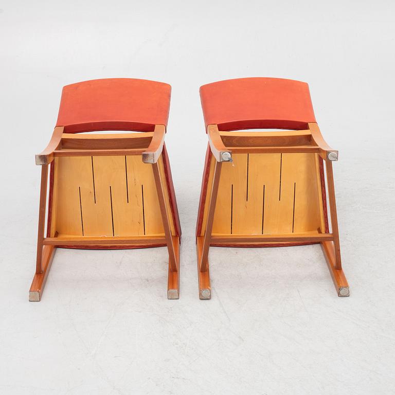 Kaare Klint, a pair of chairs, model 3949, Rud Rasmussen joinery, Denmark.