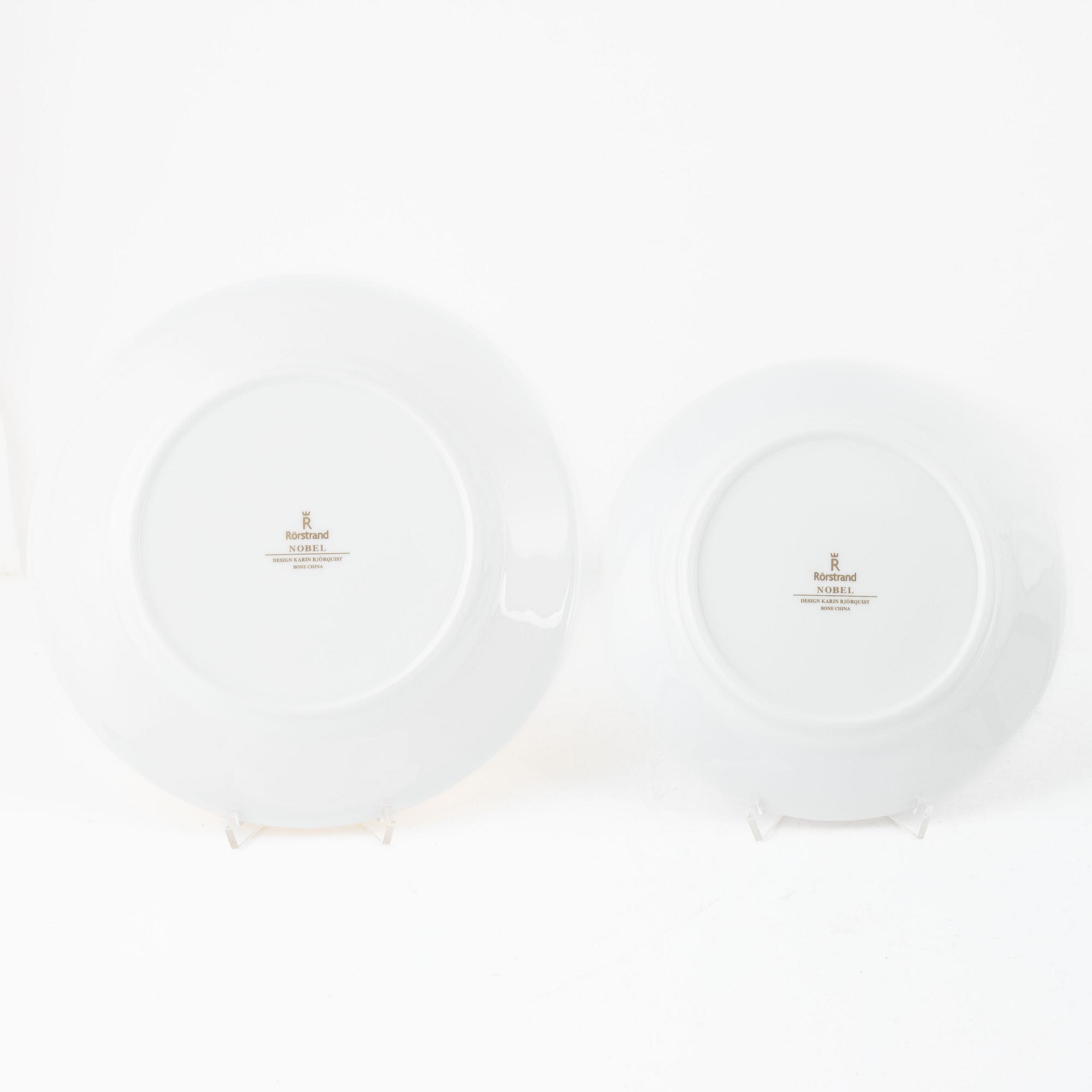 Karin Björquist, 49 pieces of a "Nobel" porcelain service, Rörstrand, Sweden.