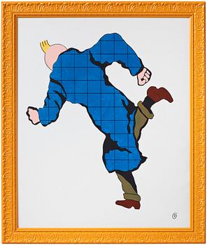 77. Owe Gustafson, "Tintin som Mr Walker" - Fritt efter Hergé, Lee Falk och Jan Håfström.