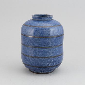 WILHELM KÅGE,  a stoneware vase, 'Argenta', 1079, Gustavsberg.