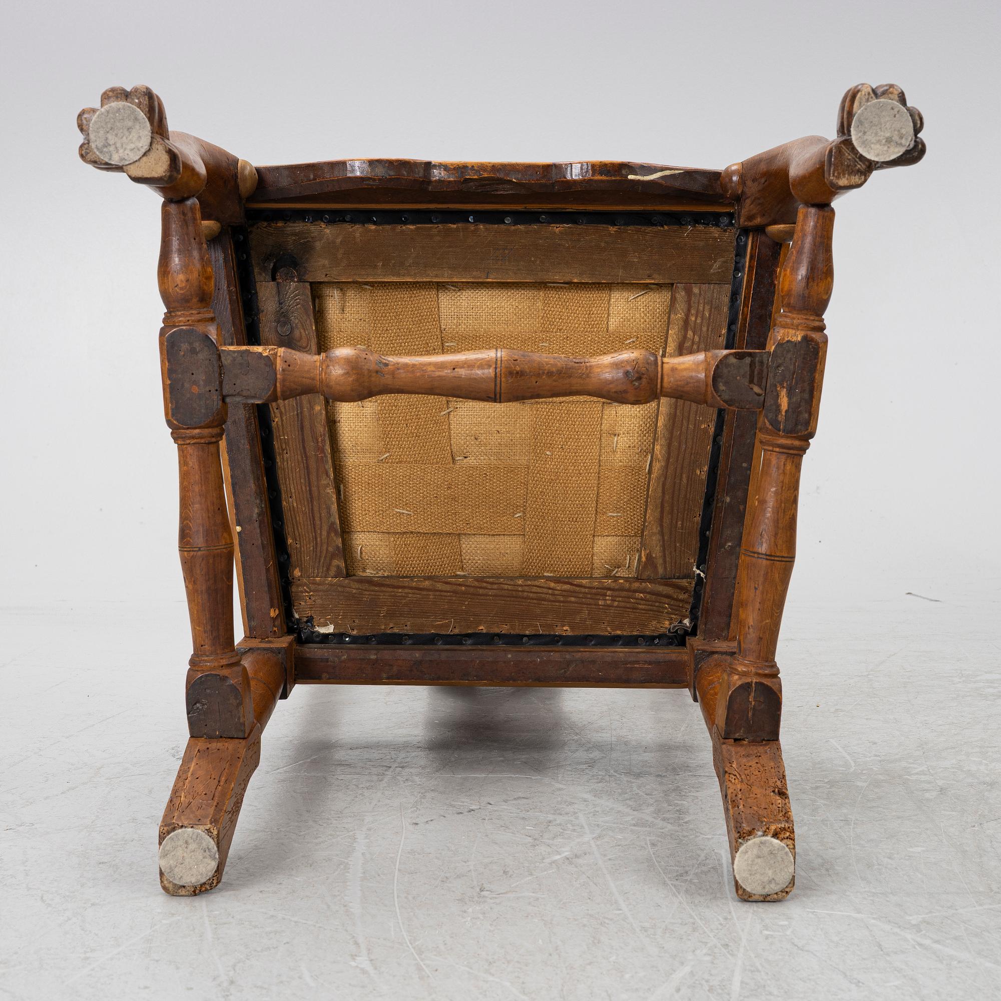 A pair of Late Baroque Chairs, a. mid-18th century.